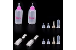 CCCYMM 2 Pcs Feeding Nursing Bottle Nipple Brush Kit For Dog Puppy Cat Kitten Pet 60ml