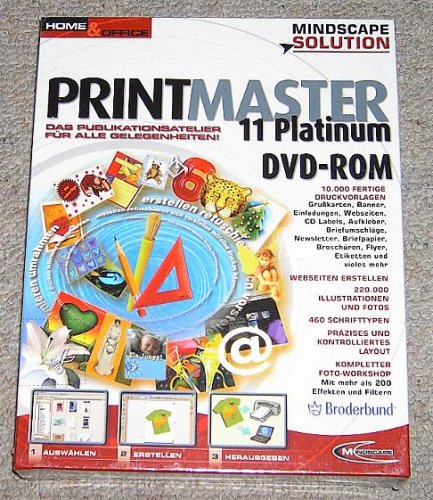 Preisvergleich Produktbild PrintMaster 11.0 Platinum (DVD-ROM)