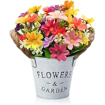 Butterfly Craze Artificial Lavender Plant 4-Piece Bundle - Nearly...
