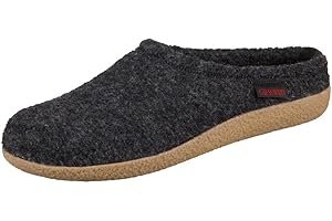 GIESSWEIN Hausschuh Veitsch - In-/Outdoor Filz-Pantoffeln mit wechselbarem Fußbett, rutschfeste Damen & Herren Woll-Hausschuhe