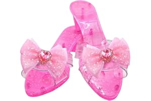 GENERISCH Prinzessinnenschuhe Für Kinder Mädchen, Jelly-Schuhe Für Kinder, Rollenspiel Schminkset Prinzessin Schuhe Mädchen Für Familienfotos Feste Karneval Maskenbälle Schule Veranstalter 18.5 cm