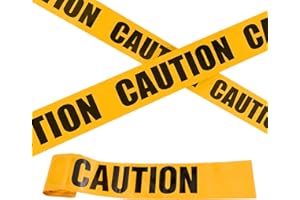 ISSIMOBER Warnband Gelb Schwarz, 7.5 cm x 20m Polizei Absperrband Gelb Schwara, Gefahr Warnung Absperrband, Absperrung Band Nicht klebend Reissfest Sicherheitsmarkierung, für Arbeitsplatz Gefahrenzone