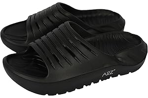 A2Z Mens Sliders Shower Sandals Lightweight EVA Non Slip Slip On Pool Beach Slides Open Toe House Shoes Soft Cushioned Recovery Flip Flops UK Sizes 7 8 9 10 11 12
