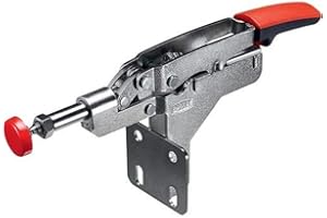 Bessey - Sauterelle Horizontale 25mm avec Bras Ouvert et Platine de Fixation Coudée, Silver