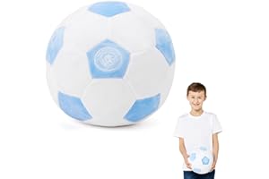 THE GIFT SCHOLARS Manchester City FC Offiziell lizenzierter Plüsch-Fußball – 22 cm weiches Spielzeugkissen – flauschig gefüllter Fußball ideal für Kinder und Erwachsene – perfektes Sportgeschenk für Cityzens