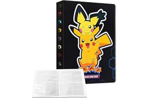 LARIAU Raccoglitore carte 4 tasche, Porta carte, Album carte, Album di archiviazione per carte, Capacità di 30 pagine e 240 carte QD03