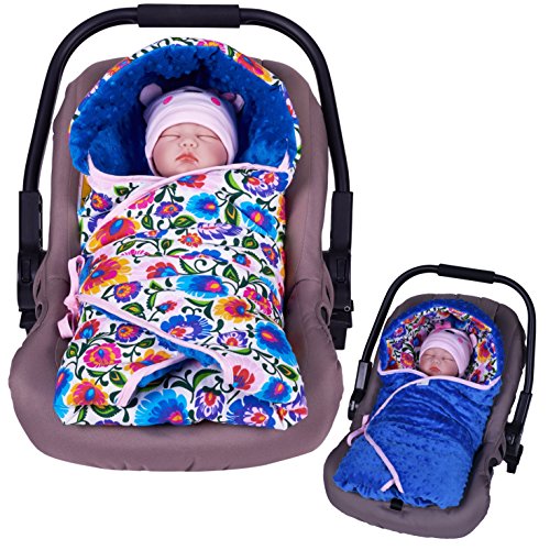 Preisvergleich Produktbild Sevira Kids Wende-Einschlagdecke, Minky, universell und vielseitig einsetzbar, für Autositz