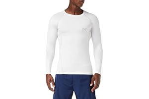 MEETYOO Tee Shirt Compression Homme Manche Court/Longue, Baselayer Maillot Running Vetement Fitness pour Sports Jogging Musculation