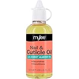 Mylee Sweet Almond Nail & Cuticle Oil 50ml, – Deeply Hydrating & Nourishing Cuticle Conditioner Oil, Non-Greasy Formula and L