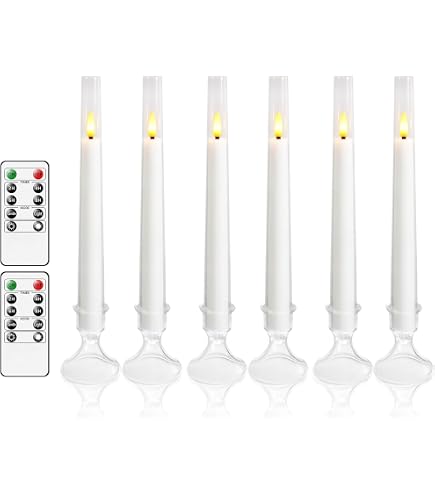 Candele coniche senza fiamma a spirale telecomandate con Timer