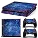 Produktbild Stillshine PS4 Skin Aufkleber Sticker Folie schützende Haut Schale für Sony Playstation 4 Konsole und 2 Controller (Nacht-Himmel)