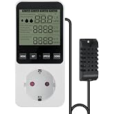 Humidity regulator, hygroostat, plug in humidity regulator with sensor 230 V, digital hygrostat, humidity regulator, humidity