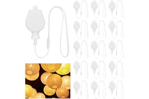 AUAUY Mini LED-ballonglampor, 15 stycken miniglödlampor, batteridrivna ljus för papperslyktor, ballonger, jul, halloween, bröllop, födelsedagskalas, festivaldekoration (varmvit)