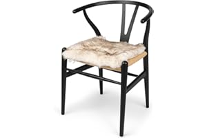 ‎NORDIC SHEEP Nordic Sheep Lammfell Kissen 40x40 cm | Weiches Fell für Stühle & Sofa | Gemütliches Sitzkissen & Lammfell Sitzauflage im schönen nordischen Stil | Farbe: Wolfsspitze