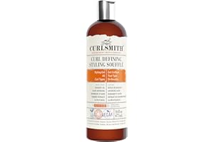 Curlsmith - Curl Defining Styling Soufflé - Gel coiffant de fixation moyenne végétalien pour les cheveux ondulés, bouclés et crépus (474ml)