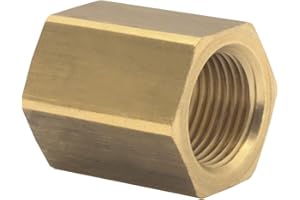 Elmag 42402 Druckluft-Muffe | Innengewinde 1/4 Zoll | Messing