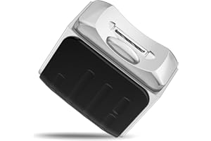 MIHOHO Tagliaunghie elettrico, tagliaunghie automatico 2 in 1 e smerigliatrice per lucidatura, tagliaunghie automatico ricaricabile e silenzioso (nero H)