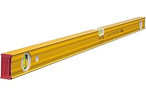 ‎STABILA STABILA Wasserwaage Type 80 AS-2, 100 cm, verstärktes Alu-Profil, 1 Horizontal-Libelle, 2 Vertikal-Libellen, integrierte Rutsch-Stopper, Made in Germany