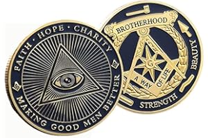 YIQILAFADA Pièce de défi maçonnique, symbole maçon, fière pièce de défi franc-maçon