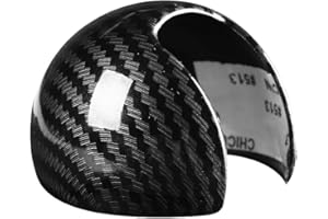 Heaveant Schaltknauf Rahmen,Carbon Style Auto Schaltknauf Abdeckung, Schalthebelabdeckung Autozubehör Trim für Audi A3 8 V S3 14-18