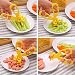 Baby Food Scissors, Rasse® Versatile Food Cutter for Babies Supplementary Food Crushing Clamp Portable Food Shearer (Yellow)