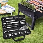 Chenci Grillbesteck BBQ Grillzubehör 16 Set, Barbecue Grillen Werkzeuge Koffer aus Edelstahl – Bild 7