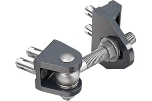 Locinox BOLTONHD-4D-12-QF-ALUM-90-02, silber Torband BOLTONHD4D,4-fach verstellbar,180°Öffnungswinkel,Platte 45x35,5mm