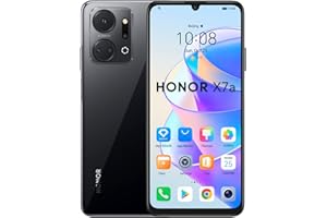 HONOR X7a Téléphone Portable Débloqué, Smartphone 128Go Extensible, Écran Fullview 6,74" 90 Hz, Batterie 5330 mAh, Charge Rapide 22,5W, Quadruple Caméra 50 Mpx, Android 12, NFC, Double SIM, Noir