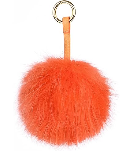 Pon-pon Pelliccia Palla Pom Pom In Morbida Pelliccia Di Procione Sintetica Con Bottoni A Portachiave Pon Pon - Foto 10