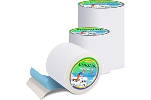 AOAOJIAO Nastro sigillante Impermeabile per Camper, Nastro Bituminoso Butilico bianco per Esterni, Lavelli Cucina, Muro, Legno, Caravan, Tetto, Bianco Camper, Giunti (Bianco, 10 cm x 5 m x 1 Volume)