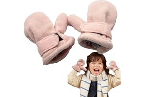 INELIHOO Süße Kinder Fäustling Fleece Nackenhandschuhe Baby-Mädchen Fäustel Meliert Fäustlinge Winter Warme Jahre alt Spielen, Laufen Skifahren Handschuhe Fäustlinge für Kinder 0-4 Jahre