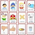 My Essential Needs Cards 12 Flashcards for visual aid Special Ed, Speech Delay Non Verbal Children and adults with Autism or Special Needs