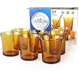 Duralex Vermeil DX2000 Amber Tinted Tempered Glass Tumbler, 7.5oz / 210ml - Pack of 6