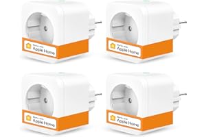 Refoss Enchufe Inteligente para Apple HomeKit, Refoss Enchufe WiFi 16A con Monitor de Energía, Temporizador, Control Remoto y por Voz, Compatible con Siri Alexa Google Home