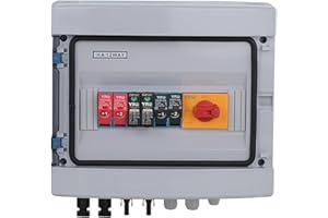 WMLBK Solarna skrzynka przyłączeniowa fotowoltaiczna DC 1000 V 15 A 2 struny PV, ochrona przed przepięciem, odłącznik, DC