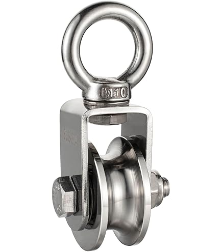 SEHOI 6 PCS M25 Single Pulley Block 304 Stainless Steel, Rope Roller