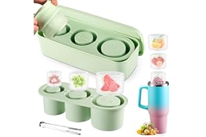 Jkevow Stanley Cup foremka do kostek lodu o pojemności 30-40 oz, z pokrywką i pojemnikiem, do chłodzenia koktajli, whisky, napojów, kawy, łatwego napełniania i rozcieńczania kostek lodu