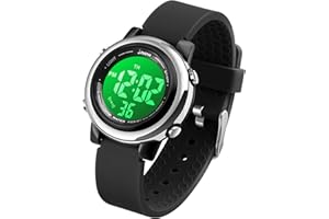 VenSten Kids Digital Sport Waterproof Watch for Girls Boys, Kid Sports Outdoor LED Electrical Watches with Luminous Alarm Stopwatch Child Wristwatch