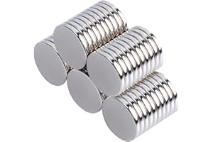 OCEUMAOA 50 Pièces Aimant Puissant 12x1.5mm Aimant Neodyme Mini Magnet Frigo Petit Aimant Rond Tableau Blanc Magnétique