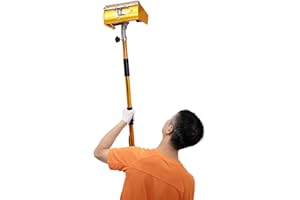 biniliubi Boîte Finition Plate Cloison Sèche Poignée Outils, Plâtrage Plate Ponceuse Murale Réglable,Convient Professionnels Masticage Mastic Murs Plafonds Maisons Bricoler