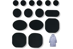 GRIPITI Down Jacket Repair Patch 45 Pcs, Puffer Jacket Repair Patch Rip-Stop Fabric Repairs Tape Pre-Cut Patches Self-Adhesive Nylon Patches for Clothing Down Jackets Rip Tent Outerwear Inflatables