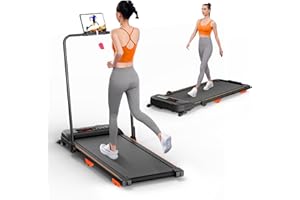 KIDDOZA Treadmill for Home with Tilt, 12 km/h Quiet Walking Pad, 2.5HP Folding Electric Treadmill with LCD Display, Remote Control and App Control, Triple Shock Absorption, No Assembly Required