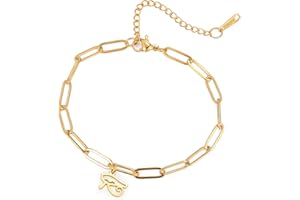 unift Ojo de Horus Pulseras Tobilleras de Acero Inoxidable Chic Simple Antiguo Símbolo Ojo de Horus Pulsera Clip Tobillera Amuleto Protector Joyería