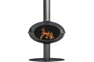 Invicta schwarzer 7kw holzofen aus gusseisen p648114