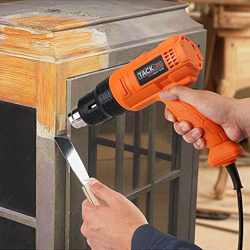 Tacklife HGP70AC Professionale Heißluftpistole mit 3 Temperaturregelung(50 ℃ / 450 ℃ / 550 ℃) 220~240V 1800W zum Gezielten Entflacken, Löten und Schrumpfen von PVC- Ideales Geschenk für Vatertag - 4