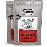 Ember Snacks - Biltong-Snack aus britischem und irischem Rindfleisch - hoher Eiweißgehalt - Original & Chilli - Geschmacksric