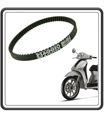 Cinghia Di Trasmissione Originale Piaggio Per Liberty 50 2T E 4T – Ricambio Meccanico Nero - 4