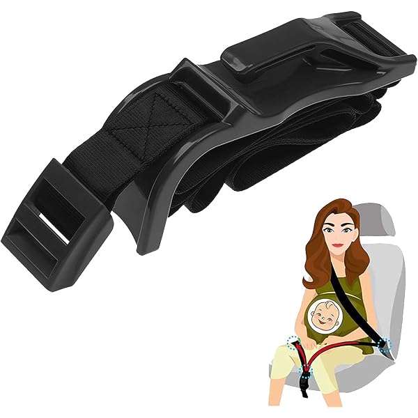 Ceinture Sécurité Grossesse Voiture - Ajustable 160cm - Protection Ventre Pour Femmes Enceintes