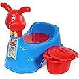 Nabhya Rabbit Baby Potty Training Seat- Chair for Kids- Infant Potty Toilet Chair with Removable Tray & Closing Lid (Blue)