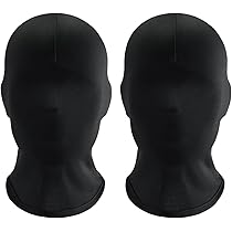 Maschera Integrale Nera In Spandex - Pack Da 3 Per Halloween E Feste In Costume - Foto 10